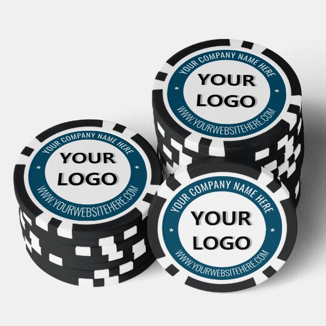 Beispiel für Firmenlogo und Poker-Chips für Marken Pokerchips (Stapel)