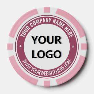 Beispiel für Firmenlogo und Text-Business-Poker-Ch Pokerchips