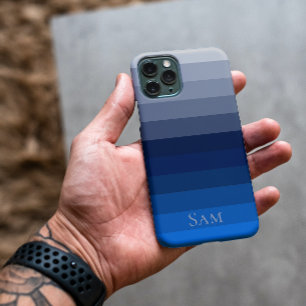 Beispiel für geometrische Streifen für blaue Linie iPhone 11Pro Hülle