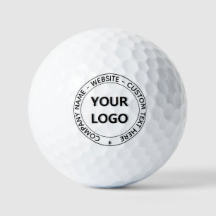 Beispiel für Golf-Balls mit eigenem Logo und Textm Golfball