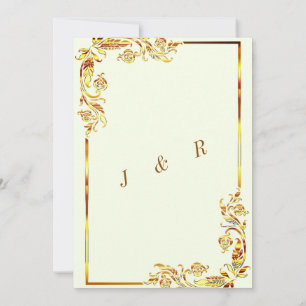 Beispiel für Hochzeitsfeiern mit Gold Floral Desig
