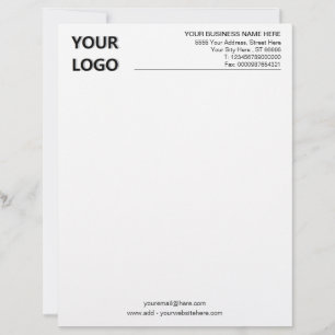 Beispiel für Ihr Design-Business-Briefkopf mit Log Briefbogen