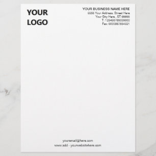 Beispiel für Ihr Design-Business-Briefkopf mit Log Briefbogen