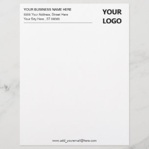 Beispiel für Ihr Design-Business-Briefkopf mit Log Briefbogen