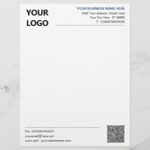 Beispiel für Ihr QR-Code-Business-Briefkopf mit Lo Briefbogen