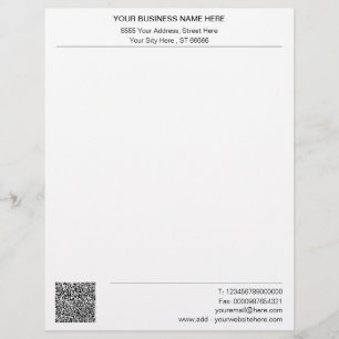 Beispiel für Ihr Unternehmen mit QR Code Briefbogen