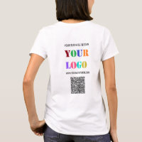 Beispiel für Ihren T - Shirt mit Logo und QR-Code