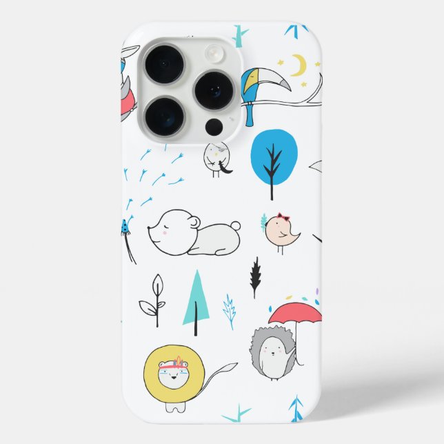 Beispiel für niedliche Waldtiere Case-Mate iPhone Hülle (Rückseite)