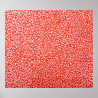 Beispiel für orangefarbene Lederpolsterung mit abs Poster