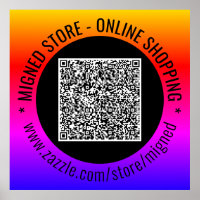 Beispiel für QR-Code-Postings mit benutzerdefinier