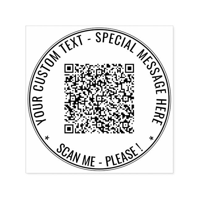 Beispiel für QR-Code und Briefmarke der Textrunde Permastempel (Design)