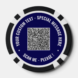 Beispiel für QR-Code und Poker-Chips Pokerchips