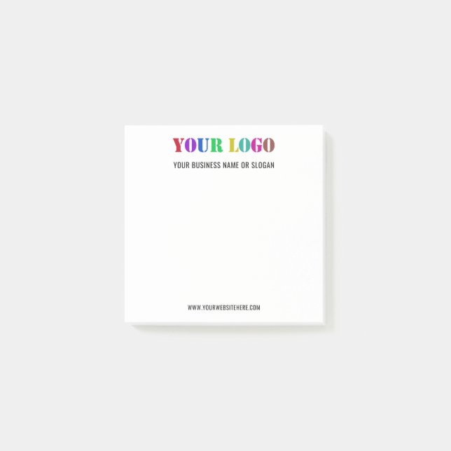 Beispiel für Werbefirmen-Logo-Post-it®-Hinweise Post-it Klebezettel (Vorderseite)