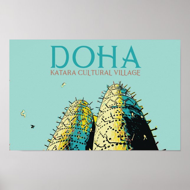 Beispiel Katar für das Kulturdorf Doha Katara Poster (Vorne)