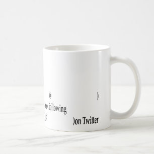 Beispiel nach Twitter Hinzufügen von Text Kaffeetasse
