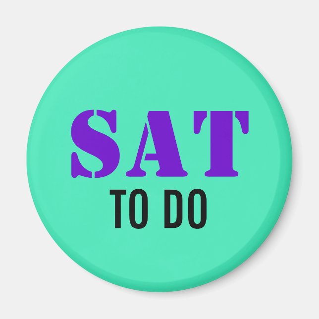 BEISPIEL: NUR FARBE / Minze + Ihr Text Magnet (Vorne)