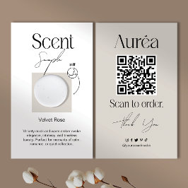 Beispiel QR Business Card für Candle Scent Visitenkarte