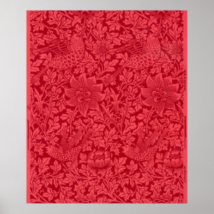 Beispiel von Bird, Anemone Wallpaper von Morris Poster