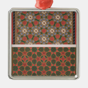 Beispiele der Deckendekorationen, 'von der Silbernes Ornament