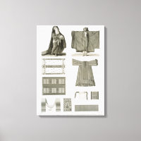 Beispiele für Seide und ägyptische Kostüme, aus "D