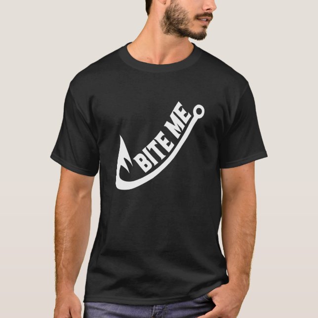 Beiß Fischen Fischfang Fischfang Hook Fishing Spaß T-Shirt (Vorderseite)