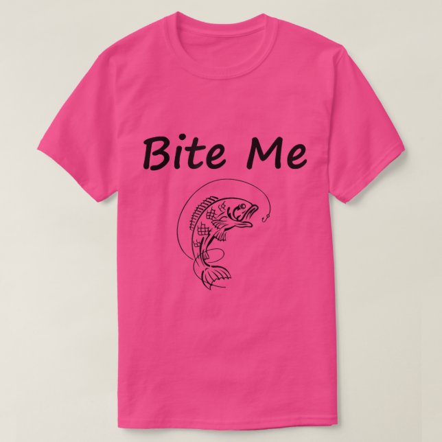 Beiß Fischen T-Shirt (Design vorne)