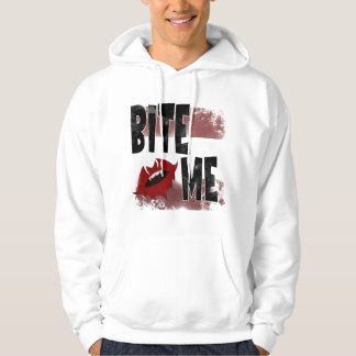 Beiß mich - Cooler Spruch - Halloween - Fledermaus Hoodie