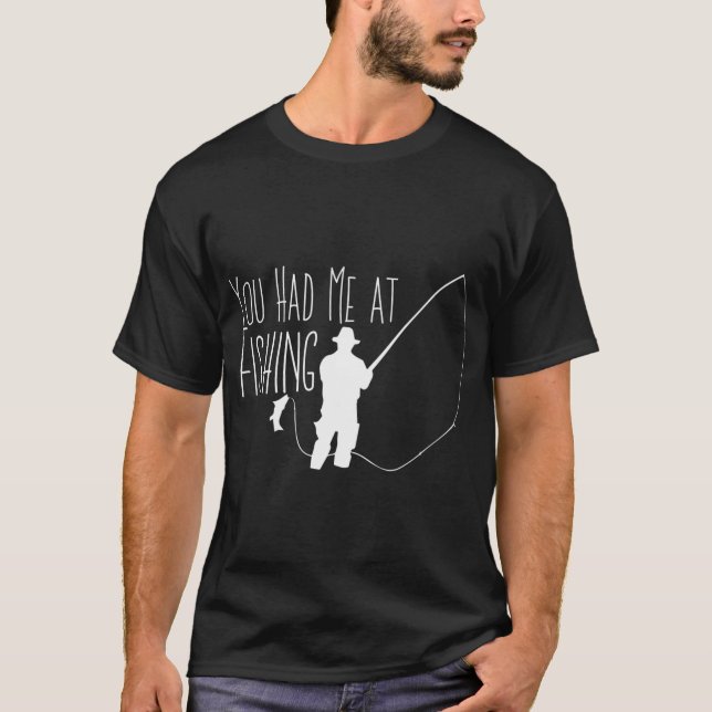 Beiß mich Geschenk für den Fischer T-Shirt (Vorderseite)
