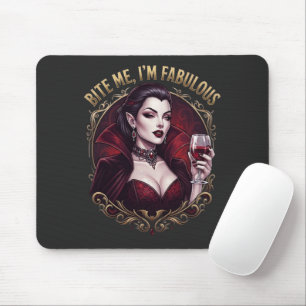 Beiß mich, ich bin ein fantastischer Vampir-Gothic Mousepad