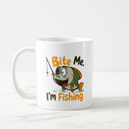 Beiß mich, ich fische kaffeetasse