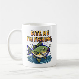 Beiß mich, ich fische kaffeetasse