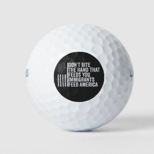 Beiß nicht die Hand, die dir Amerikaner Füttre Golfball