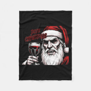 Beiß Weihnachten Vamre Weihnachtsmann Vintage-Comi Fleecedecke