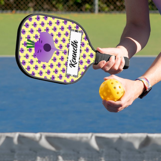Beißen der angry Turnip von Kenneth Yoncich Pickleball Schläger (InSitu)