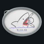 beißen ovale gürtelschnalle<br><div class="desc">Tauchen Sie ein in die bezaubernde Welt der Meereslebewesen mit dieser bezaubernden und lichtdurchfluteten "Bite Me"-Abbildung. Dieses faszinierende Kunstwerk verbindet die Launen des Fischens mit der liebenswerten Natur des marinen Lebens und bietet eine reizvolle Mischung aus niedlichen Meereslebewesen, einschließlich eines liebenswerten Hais. Die Abbildung zeigt eine spielerische Szene, in der...</div>