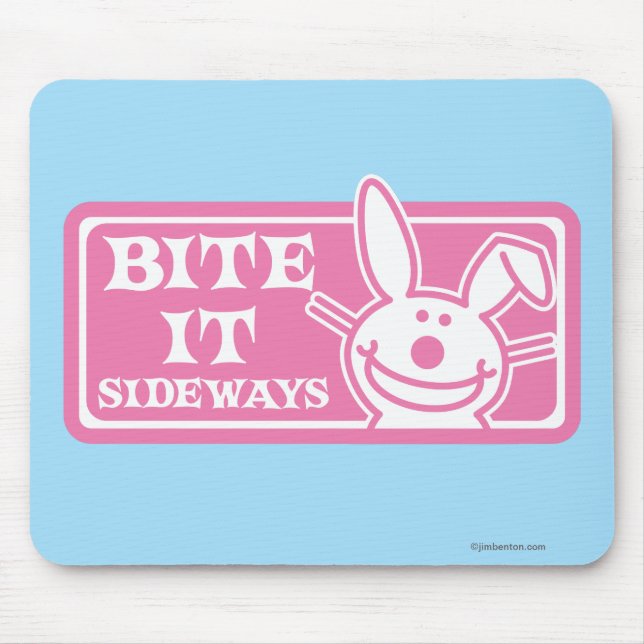 Beißen Sie es seitlich Mousepad (Vorne)