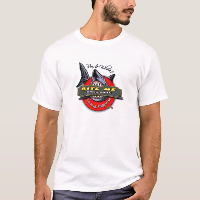 BEISSEN SIE MICH BAR U. GRILL T-Shirt (Vorderseite)