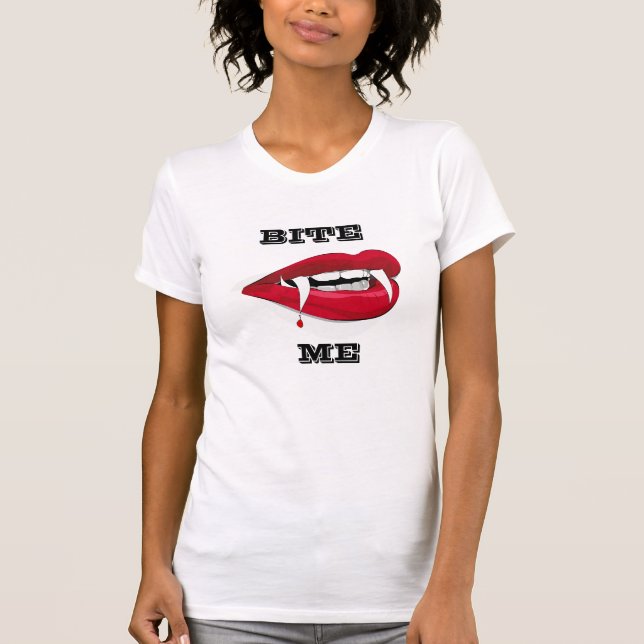 BEISSEN SIE MICH DAMEN-T - SHIRT (Vorderseite)