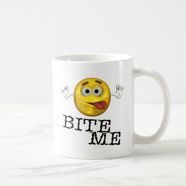 Beißen Sie mich! Kaffeetasse (Rechts)