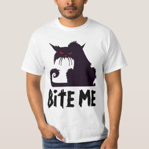 BEISSEN Sie MICH, verärgerte Katzen-T - Shirts