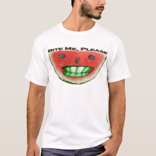 Beißen Sie mich Wassermelone T-Shirt