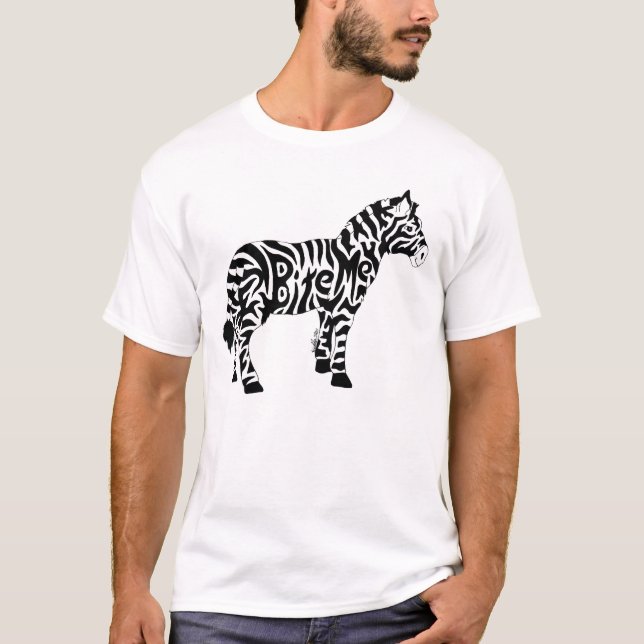 Beißen Sie mich Zebra T-Shirt