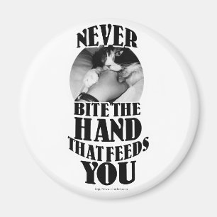 Beißen Sie nie diese Hand Magnet