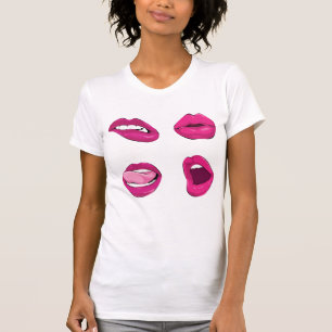 beißende Lippen, schmollendes Lecken und Küssen T-Shirt