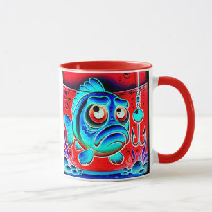 Beißt der Fisch an den Haken? Tasse