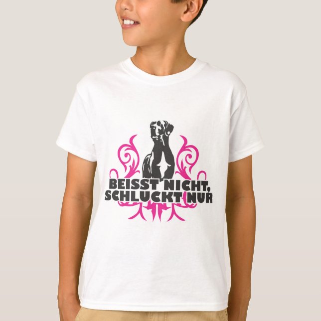 beisst nicht, schluckt nur T-Shirt (Vorderseite)