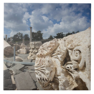 Beit She-an-Nationalpark, Ruinen aus römischer Ze Fliese