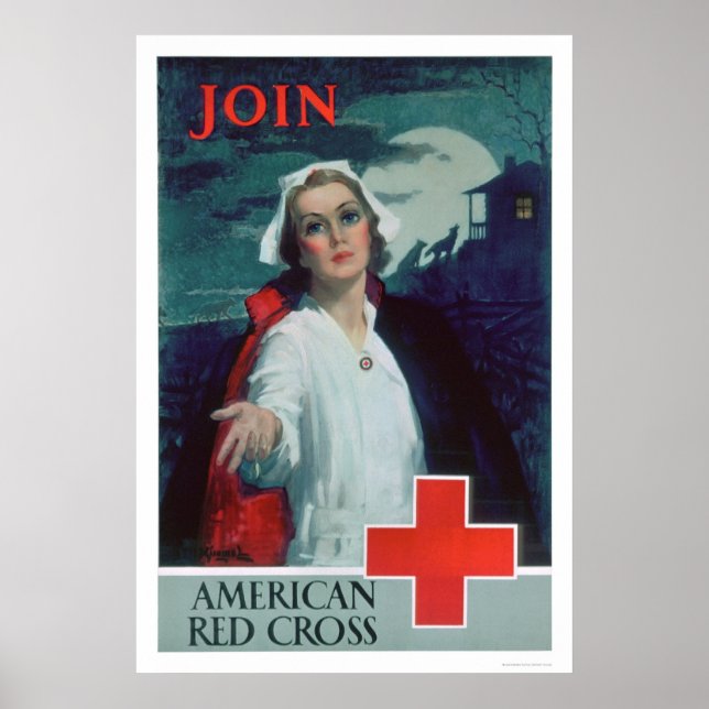 Beitritt zum Amerikanischen Roten Kreuz (US00307) Poster (Vorne)