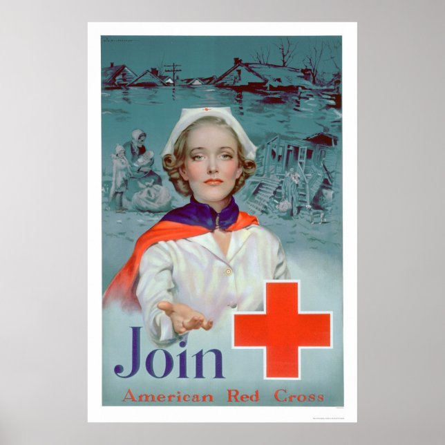 Beitritt zum Roten Kreuz - Krankenversicherung (US Poster (Vorne)