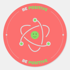 Bejahen Runder Aufkleber